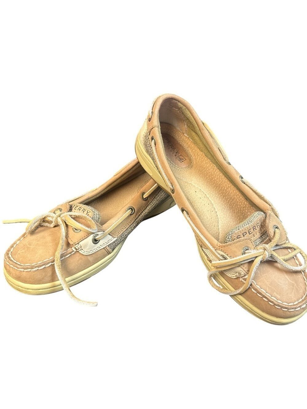 Sperry Angelfish Women's Boat Shoes Brown Leather Size 7 - Picture 10 of 11